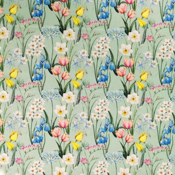 100% Floral Cotton - WILD MEADOW